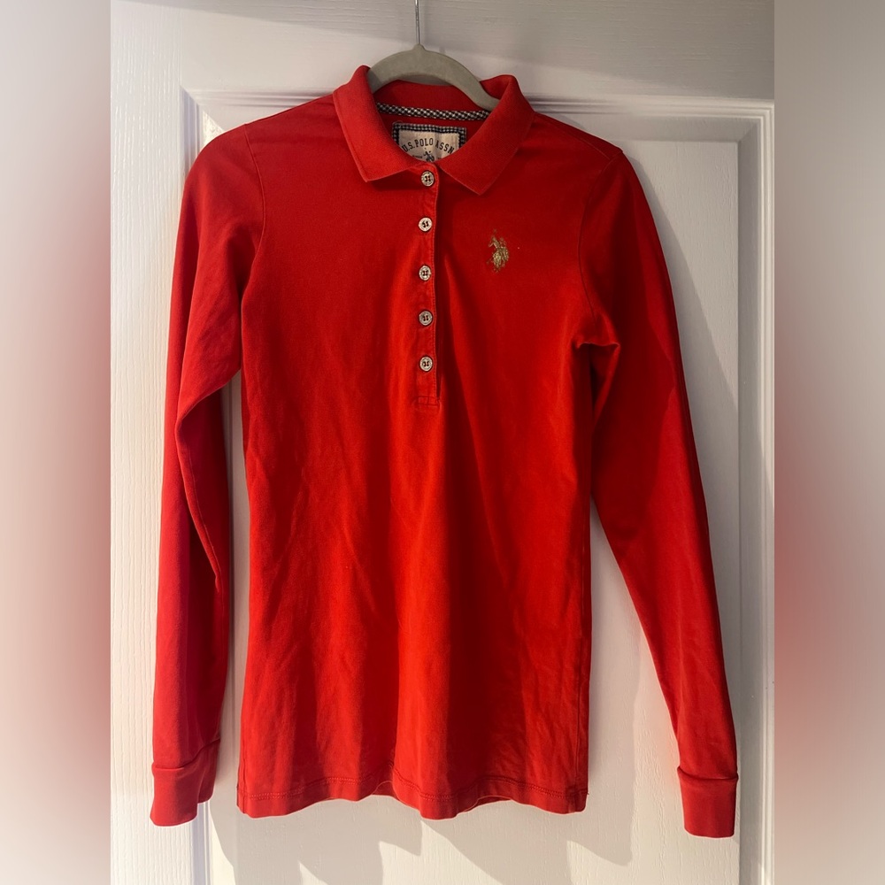 Polo by U.S. Polo Assn. Red Long Sleeve Shirt